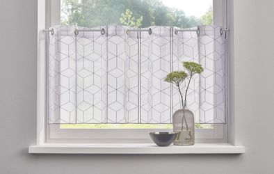 my home Scheibengardine "JULIA" Ösen 1 Stk. tlg. mit Stickerei günstig online kaufen