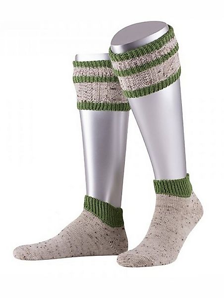 Almbock Trachtensocken Trachten kurz-Loferl Aplsee (1-Paar) beige-apfelgrün günstig online kaufen