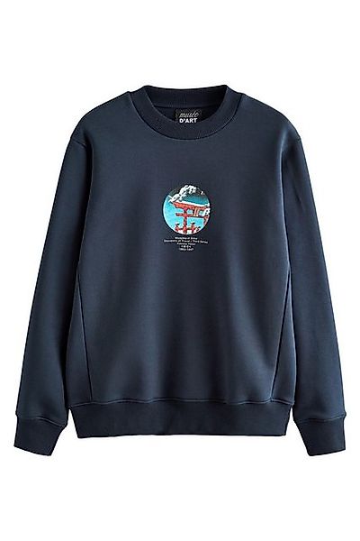 Next Sweatshirt Weihnachtliches Gesteppes Sweatshirt (1-tlg) günstig online kaufen