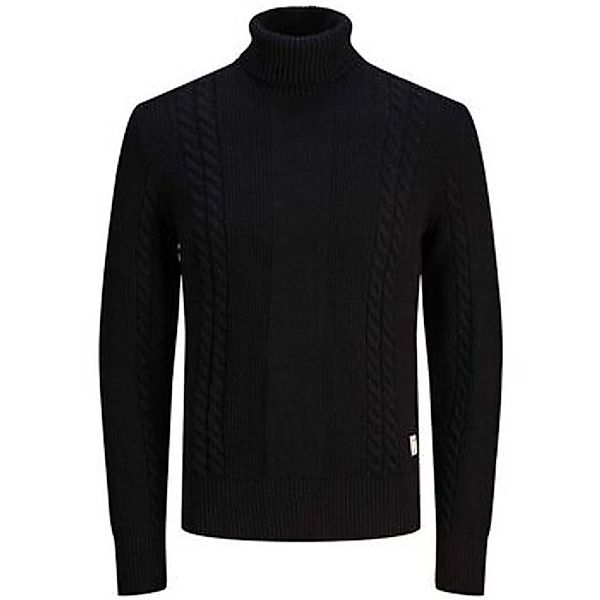 Jack & Jones  Pullover 12242944 GRID CABLE ROLL-BLACK günstig online kaufen