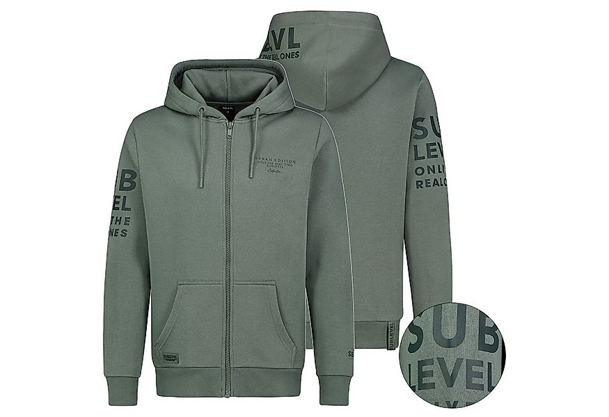 SUBLEVEL Sweatjacke Herren Sweat Jacke Hoodie Kapuzenpullover Übergangs Her günstig online kaufen