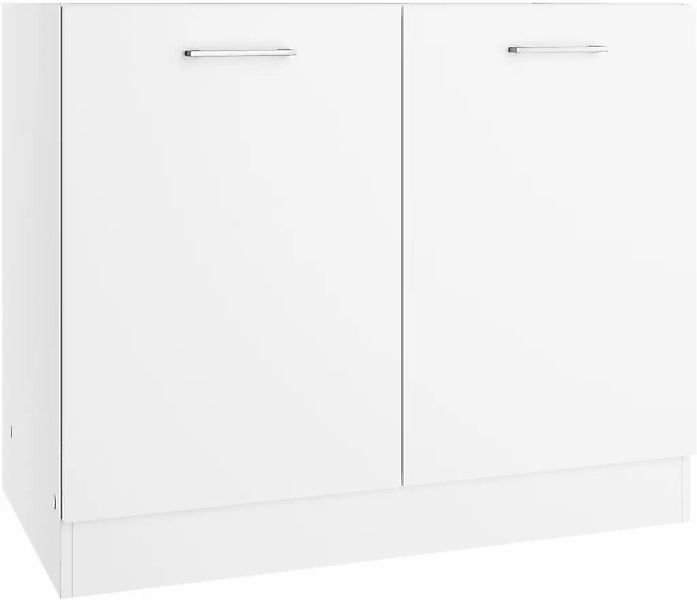 KOCHSTATION Spülenschrank "KS-Milan" Spülenschrank 100 cm, matte oder hochg günstig online kaufen