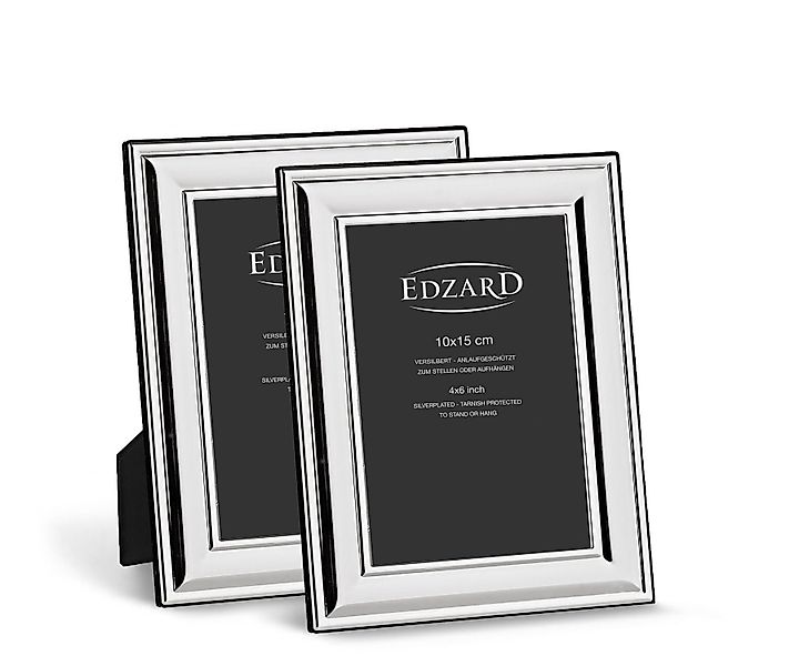 EDZARD Bilderrahmen Sunset, 2er-Set, versilbert und günstig online kaufen