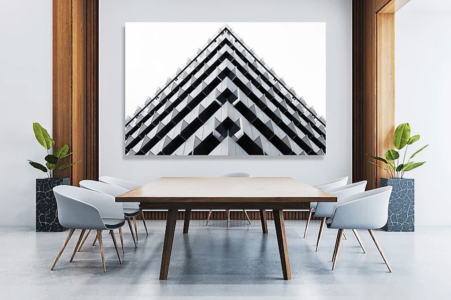 queence XXL-Wandbild "Akustikbild Geometrisch Gebäude", Architektonische El günstig online kaufen