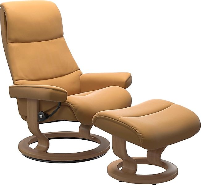 Stressless Relaxsessel "View" Set, Relaxsessel mit Hocker, mit Classic Base günstig online kaufen