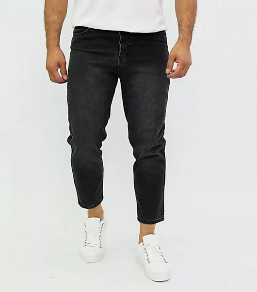 Denim Distriqt Boyfriend-Jeans Lässige Boyfriend Jeans mit ausgefallener Wa günstig online kaufen