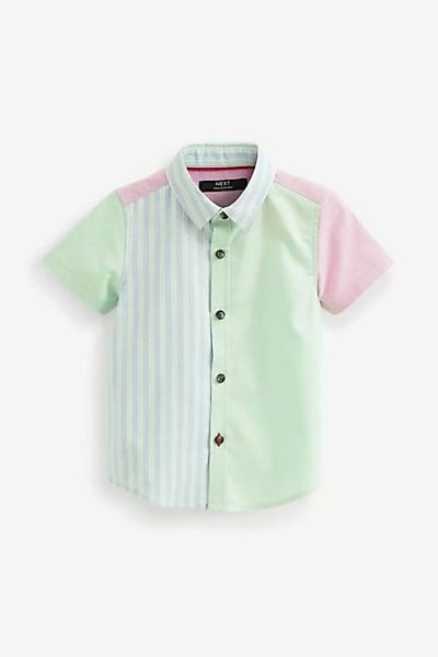 Next Kurzarmhemd Kurzärmeliges Hemd mit Farbblockdesign (1-tlg) günstig online kaufen