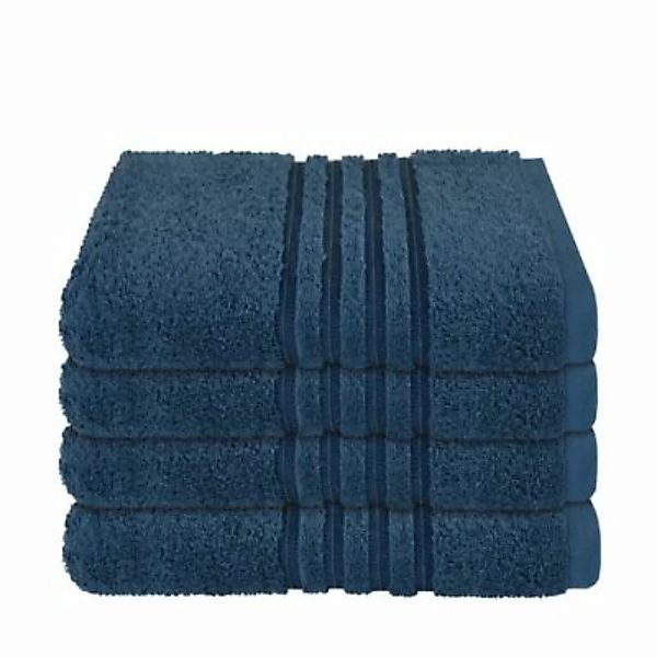 SCHIESSER Frottier-Set Milano, 4x Handtuch dunkelblau günstig online kaufen
