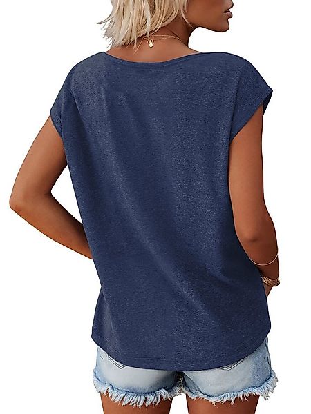 PYLIKE Tanktop Damen Casual Achselhemd mit Fünfzackiger Stern Druck Tanktop günstig online kaufen