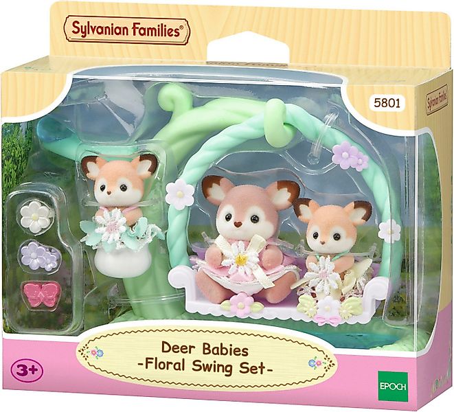 Sylvanian Families Spielfigur Reh Babys mit Blumenschaukel Spielset (5801) günstig online kaufen