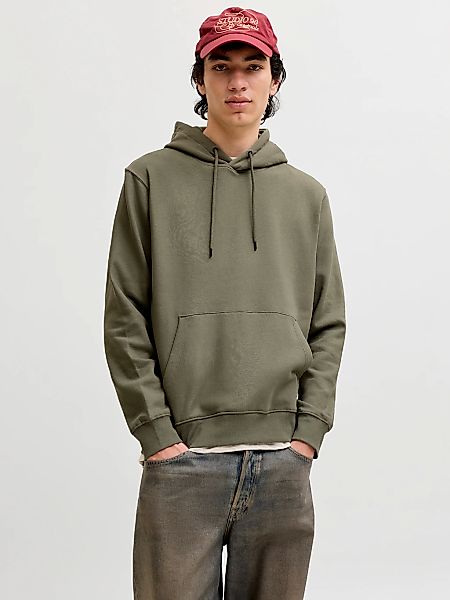 Jack & Jones "JJESTAR BASIC SWEAT HOOD NOOS", mit Rippbündchen günstig online kaufen