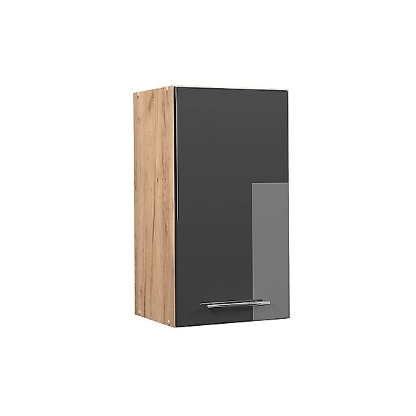 Vicco Hängeschrank Fame-Line Anthrazit Hochglanz/Goldkraft Eiche 40 cm günstig online kaufen