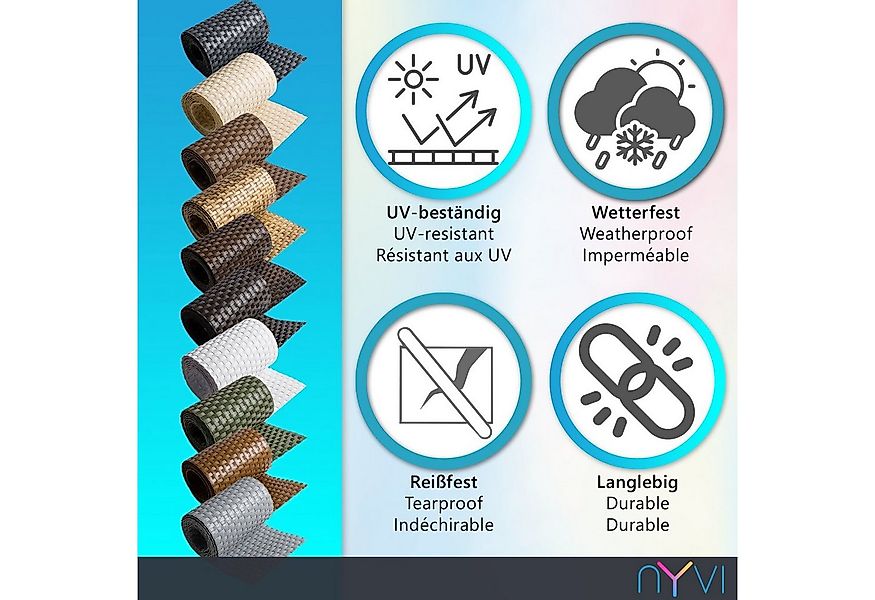 NYVI Sichtschutzstreifen Sichtschutzstreifen Privafence 255x19 cm für Zaun, günstig online kaufen