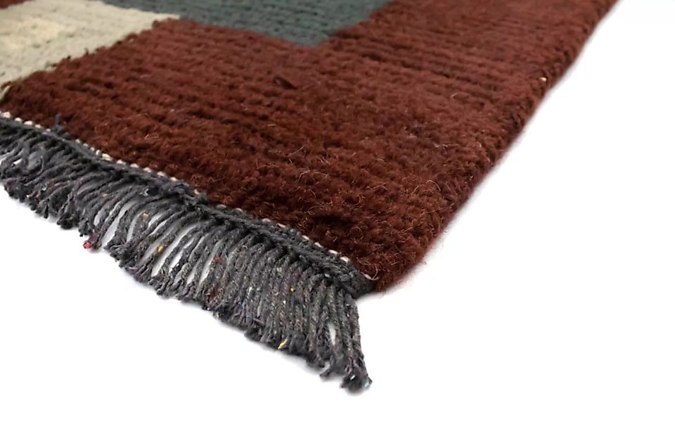 morgenland Wollteppich »Nepal Teppich handgeknüpft grün«, rechteckig günstig online kaufen
