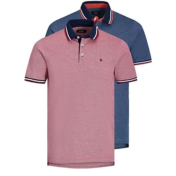 Jack & Jones Herren Poloshirt JJEPAULOS - 2er Pack - Slim Fit günstig online kaufen