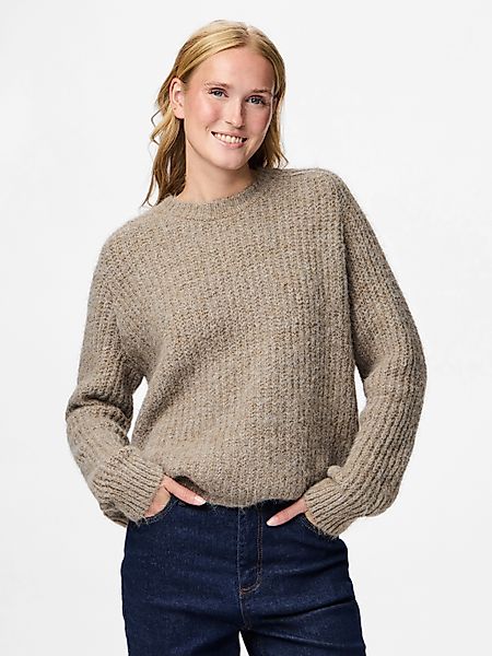 pieces Strickpullover PCCLEO LS O-NECK CHUNKY günstig online kaufen