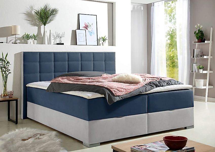 Maintal Boxspringbett mit Bettkasten und Topper günstig online kaufen