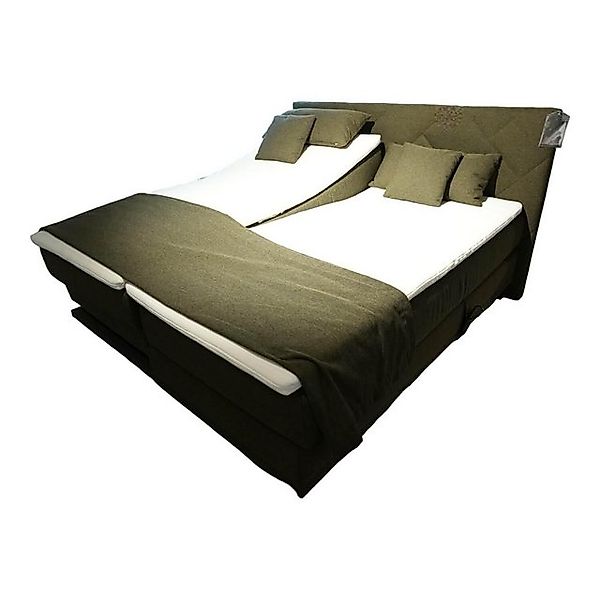 femira® Bett Boxspringbett Atlanta 0514238 Stoff 9153 Grün Kopfteil 3 günstig online kaufen