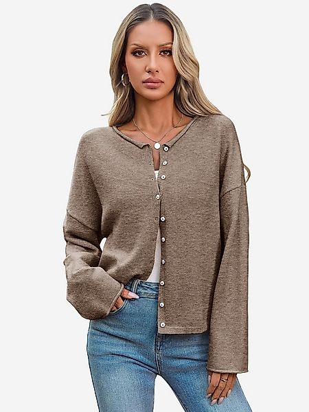 Imily Bela Cardigan Damen Kurze Lässige Strickjacke (Packung, 1-tlg., 1per- günstig online kaufen