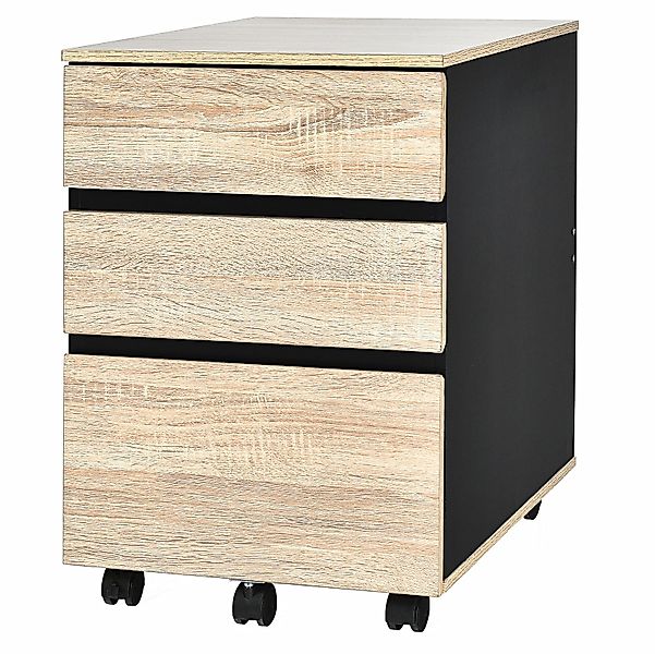 COSTWAY Rollcontainer, mit 3 Schubladen, 5 günstig online kaufen