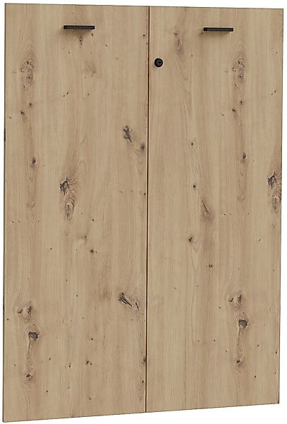 FORTE Schranktür "Goldsboro" 2 Stk. tlg. wahlweise mit Holzoptik oder Glas günstig online kaufen