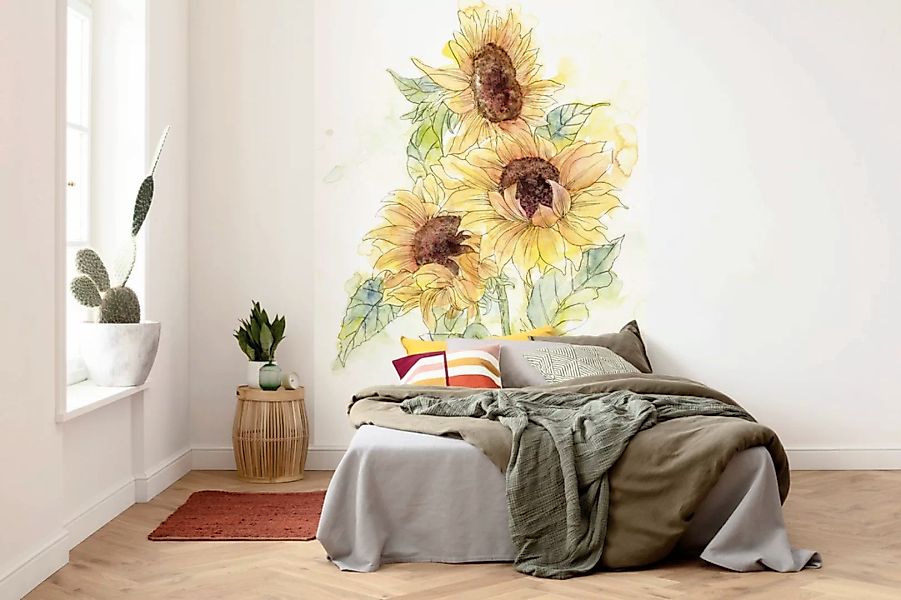 Komar Fototapete Girasol Blumen B/L: ca. 200x250 cm günstig online kaufen