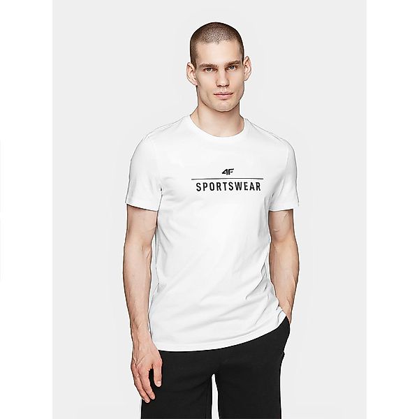4f Kurzärmeliges T-shirt S White günstig online kaufen