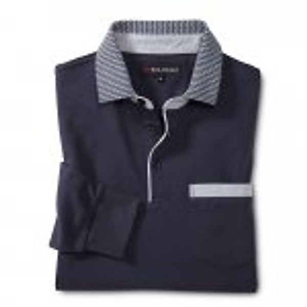 Piqué-Langarmshirt günstig online kaufen