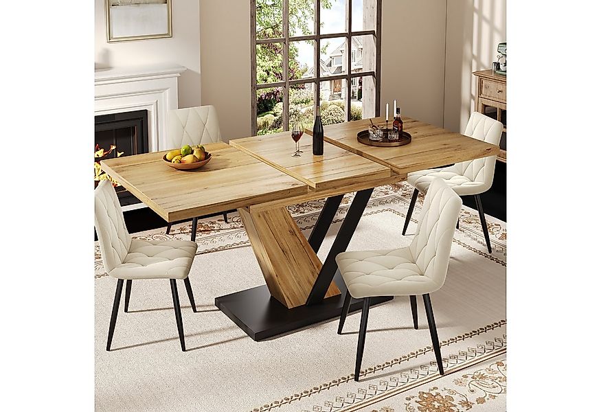 MODFU Esstisch Teleskoptisch,Moderne Esstisch,Ausziehbar,Esszimmer-Set (Gee günstig online kaufen