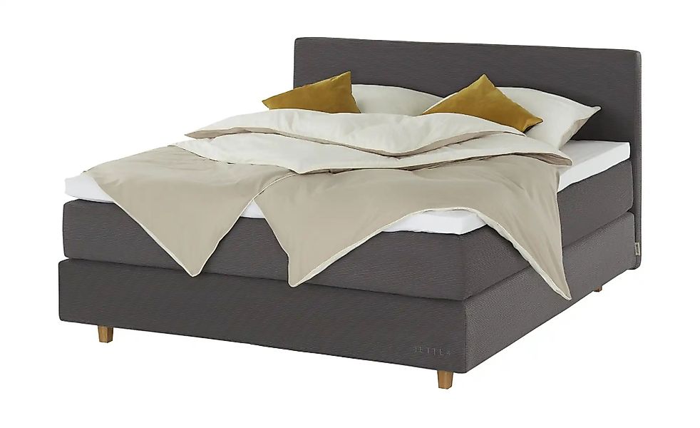 Jette Home Boxspringbett  Jette Flex ¦ grau ¦ Maße (cm): B: 145 H: 120,5 Be günstig online kaufen