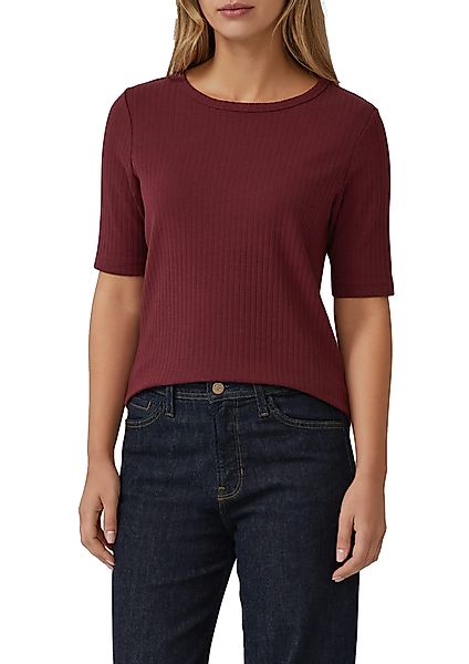 s.Oliver T-Shirt mit Rippstruktur günstig online kaufen