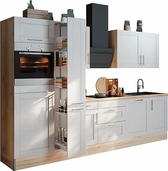 KOCHSTATION Küchenzeile »KS-Ahus«, Breite 310 cm, wahlw. mit E-Geräten, MDF günstig online kaufen