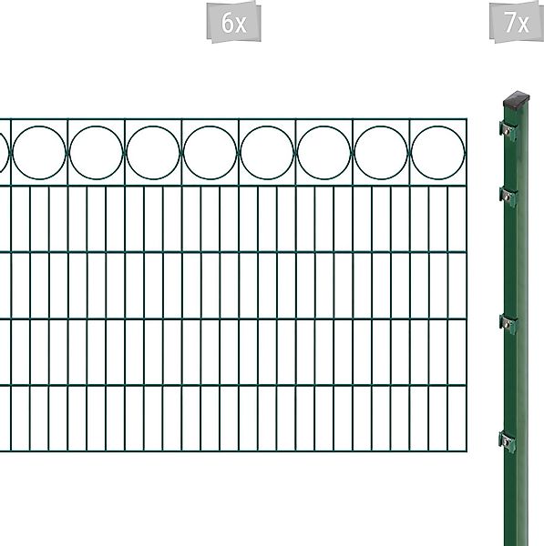 Arvotec Doppelstabmattenzaun »EXCLUSIVE 100 zum Einbetonieren "Ring" mit Zi günstig online kaufen