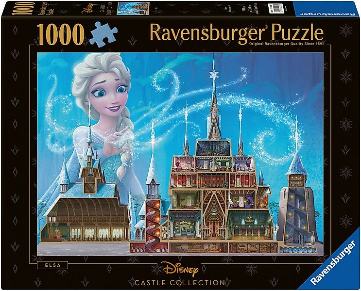 Ravensburger Puzzle Castle Collection - Disney Princess, Elsa, 1000 Puzzlet günstig online kaufen
