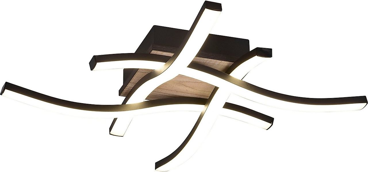 Reality Leuchten LED Deckenleuchte Route, LED fest integriert, Warmweiß, mo günstig online kaufen