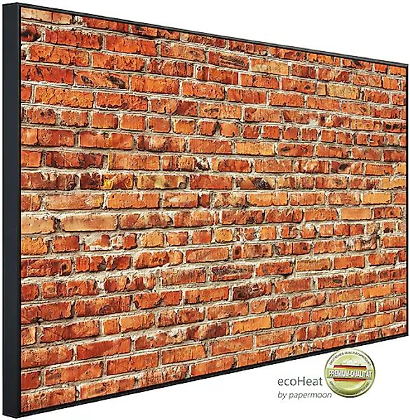 Papermoon Infrarotheizung »Rote Backsteinmauer«, sehr angenehme Strahlungsw günstig online kaufen