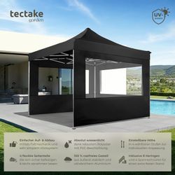 tectake Pavillon Olivia, mit 4 Seitenteilen, günstig online kaufen