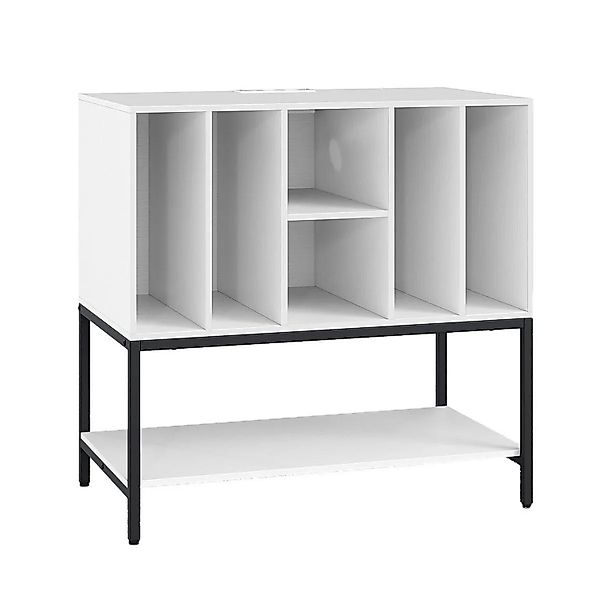 Costway Plattenspielerständer mit Ladestation Beistellschrank Weiß günstig online kaufen