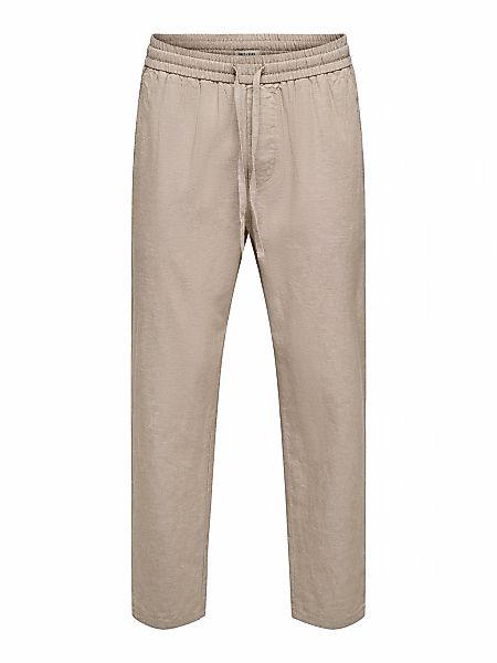 ONLY & SONS Stoffhose "ONSLINUS CROP 0007 COT LIN PNT NOOS" mit Leinen günstig online kaufen