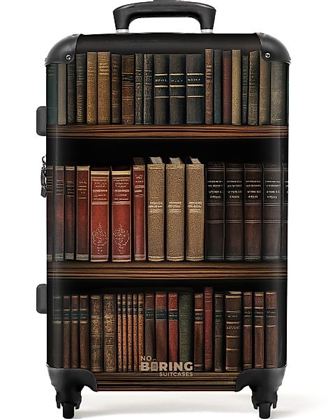 NoBoringSuitcases.com© Hartschalen-Trolley Bücherregal voller klassisch anm günstig online kaufen