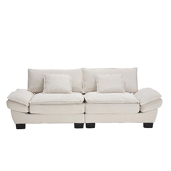 Modernes 2-Sitzer-Samtsofa, für wohnzimmer/schlafzimmer/büro, 224x81x81 cm, günstig online kaufen