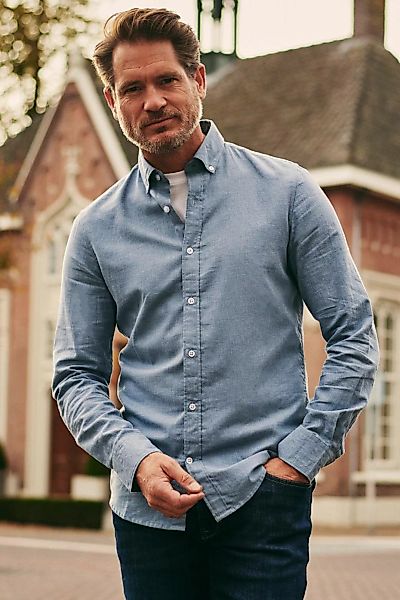 Suitable Hemd Flanel Hellblau - Größe XXL günstig online kaufen
