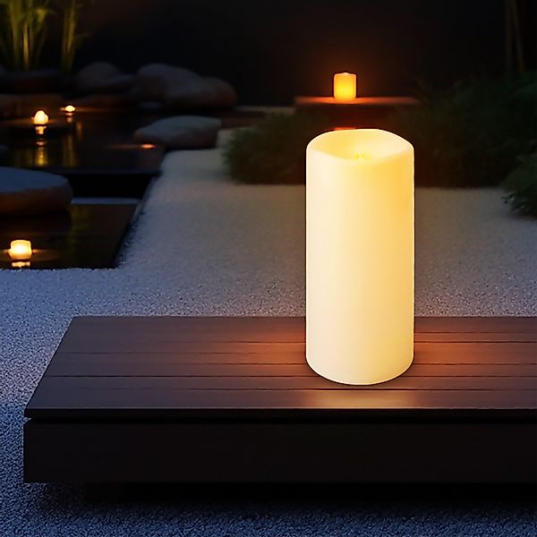 Spetebo LED-Kerze Outdoor creme weiß (Anzahl, günstig online kaufen