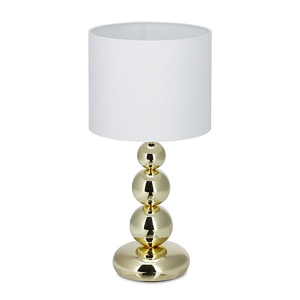 relaxdays Tischleuchte Tischlampe Gold günstig online kaufen
