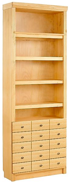 Home affaire Bücherregal "Soeren" aus massiver Kiefer, in 2 Höhen, Tiefe 29 günstig online kaufen