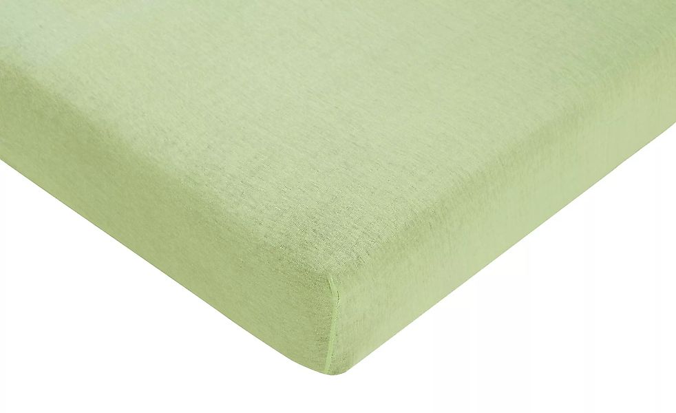 levelone Jersey-Spannbetttuch - grün - 50% Baumwolle 50% Polyester - 180 cm günstig online kaufen