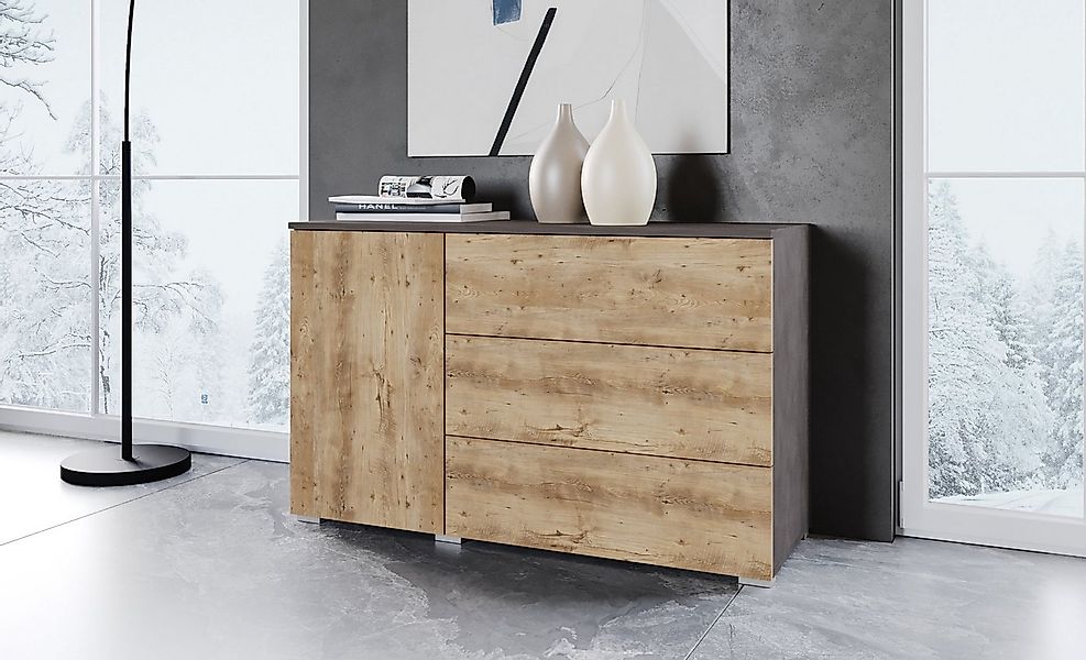 OTTO home Sideboard PARIS (1 St), Moderne 110cm breite grifflose Kommode, v günstig online kaufen