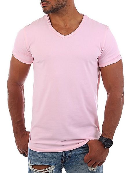 CARISMA T-Shirt Herren Uni Basic 4066 tief-breit geschnittener Ausschnitt v günstig online kaufen