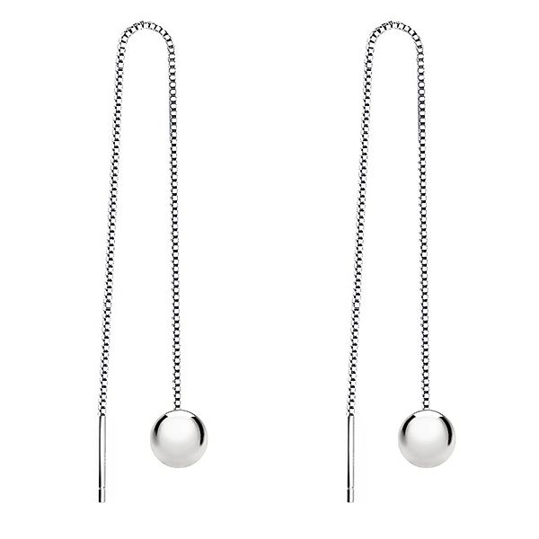 LÖB Paar Ohrhänger Silber Durchzieher Kette günstig online kaufen