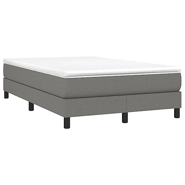 vidaXL Boxspringbett mit Matratze Dunkelgrau 120x190 cm Stoff 3269658 günstig online kaufen